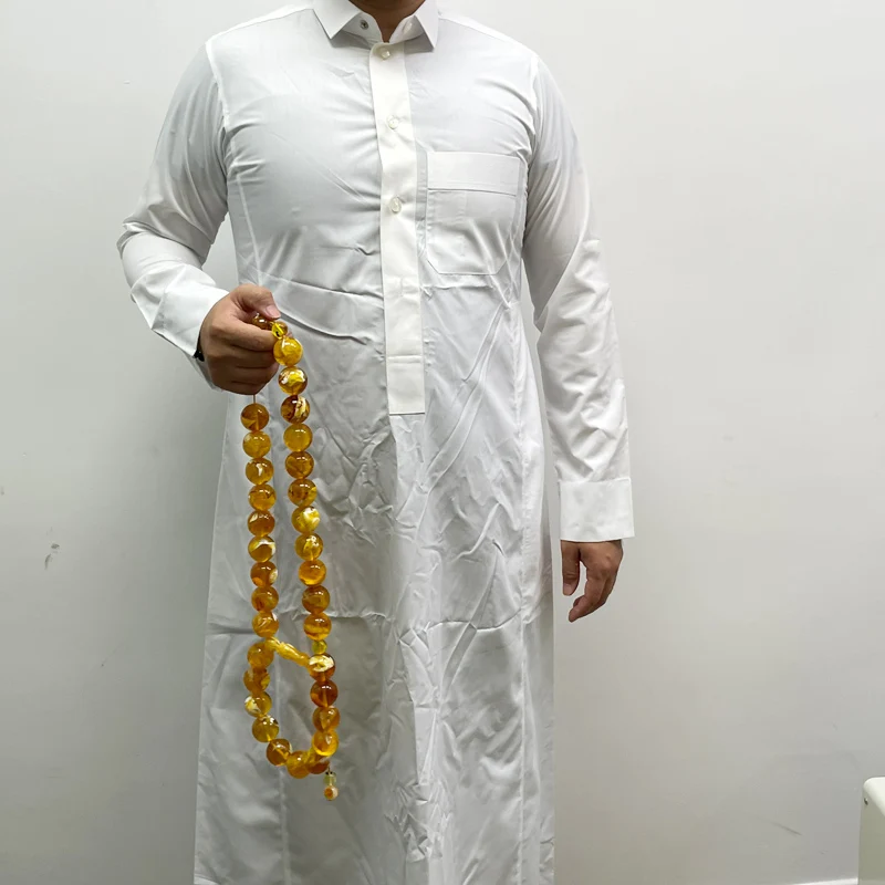 Tasbih men Super Big size Yellow Resin with insect beads muslim bracelet islamic high quality Arabic Misbaha rosary bead