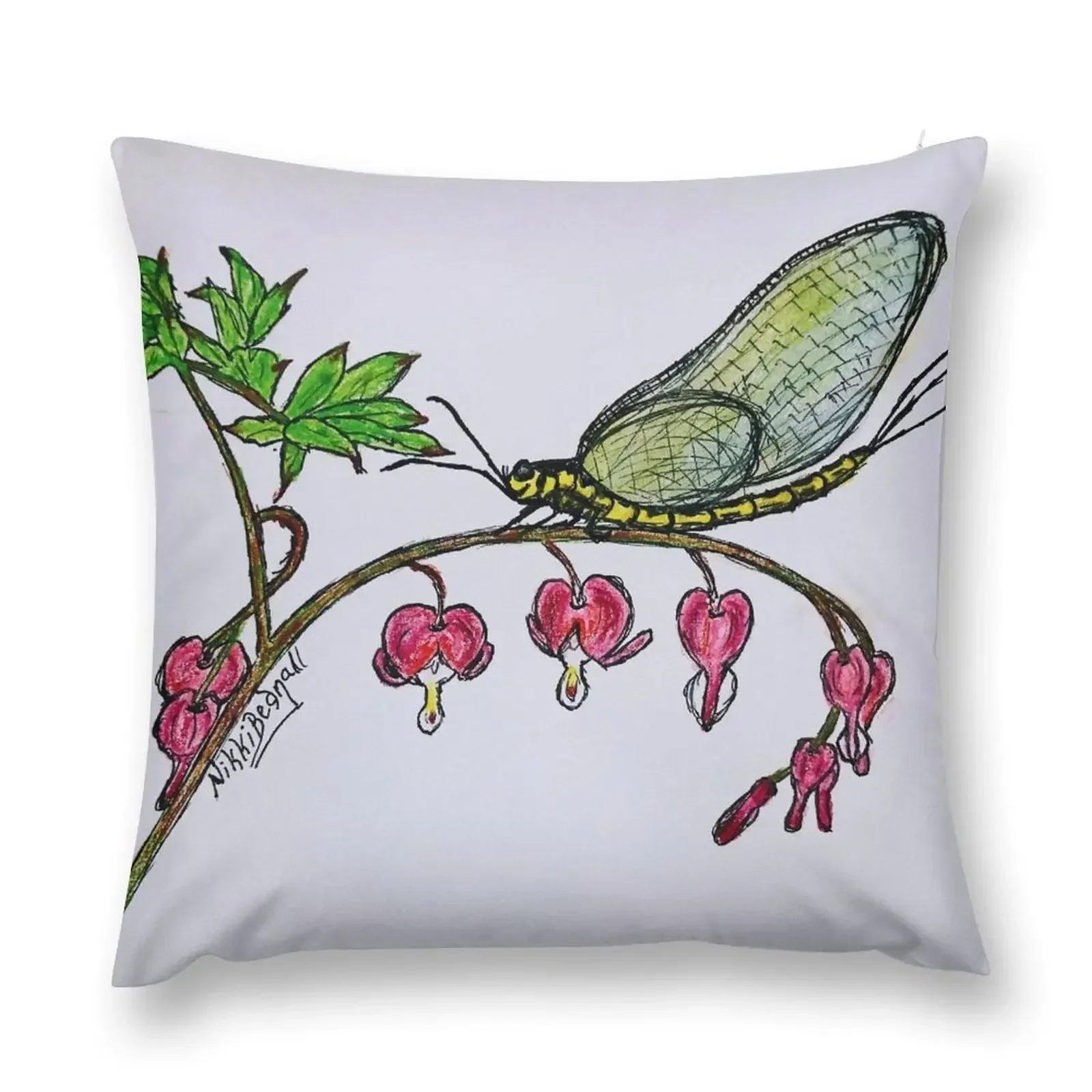 Mayfly Bleeding Hearts Throw Pillow Sofa Decorative Covers christmas pillowcases Christmas Pillow Covers pillow