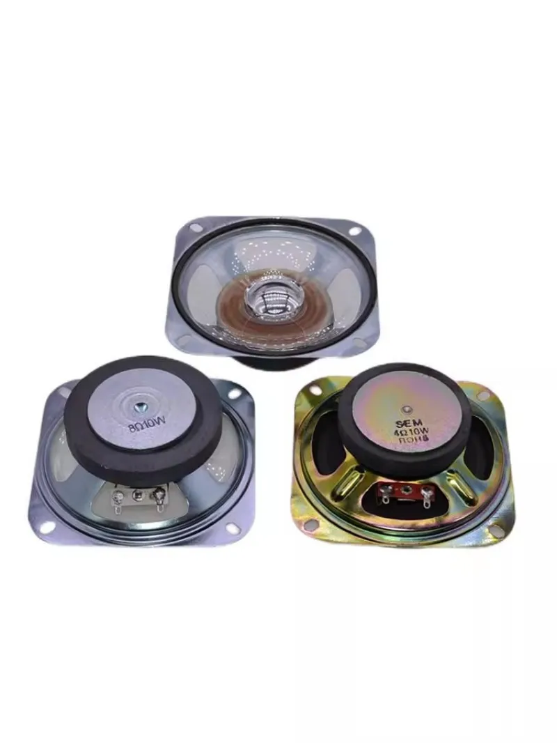 

4 Inch 4R8R 10W Waterproof Transparent Film Speaker 4Ω/8 Ohm 102mm Audio Loudspeaker External Magnetic Full Frequency Horn