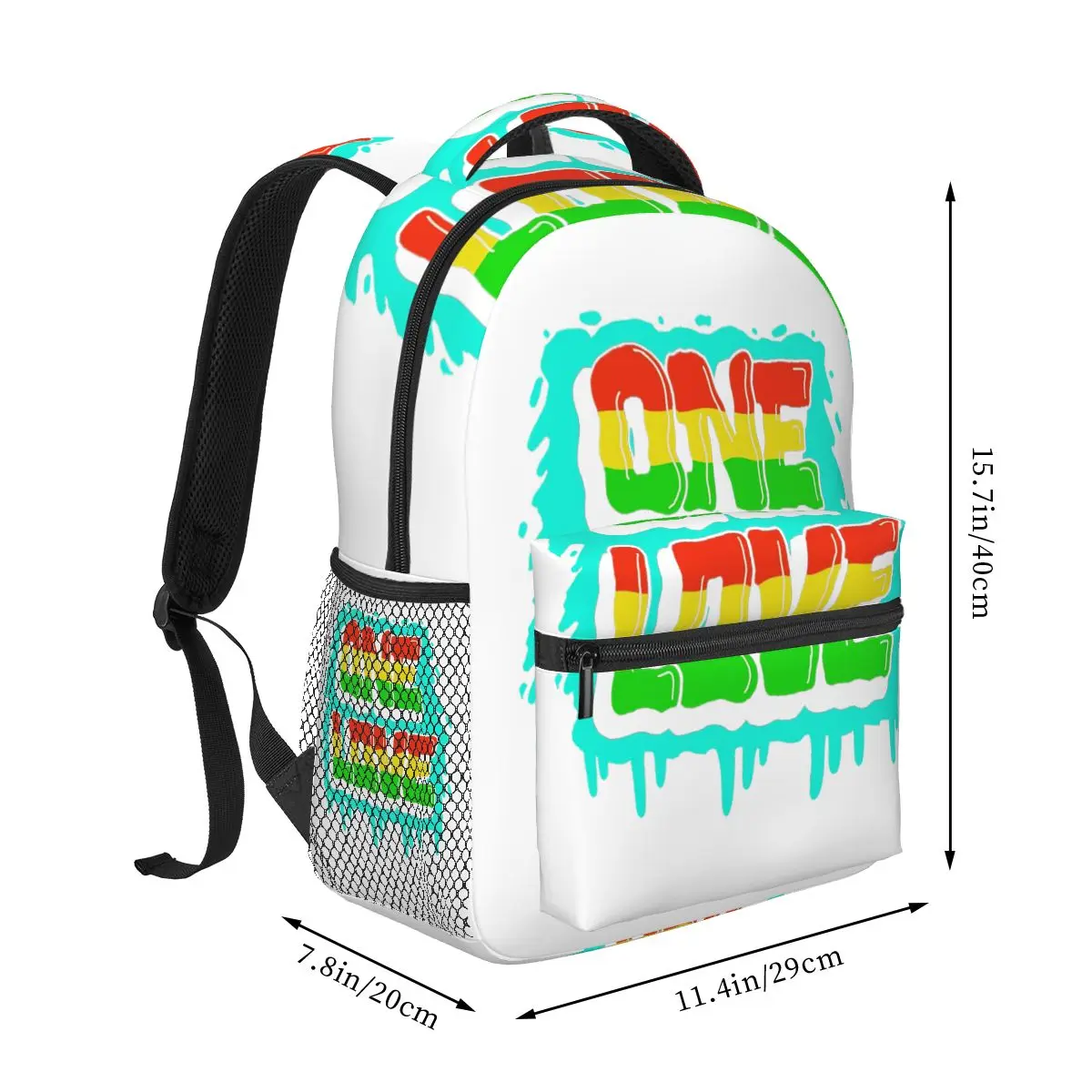 Harajuku Vintage Style Arts Bob Marley One Love Backpacks Boys Girls Bookbag Children School Bags Laptop Rucksack Shoulder Bag