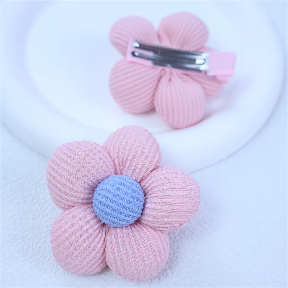 Flower Girl Hairpins Cute Floral Hair Clips Children Kids Hair Pins Barrettes Fashion Headwear Baby Hair Accessories For Girls