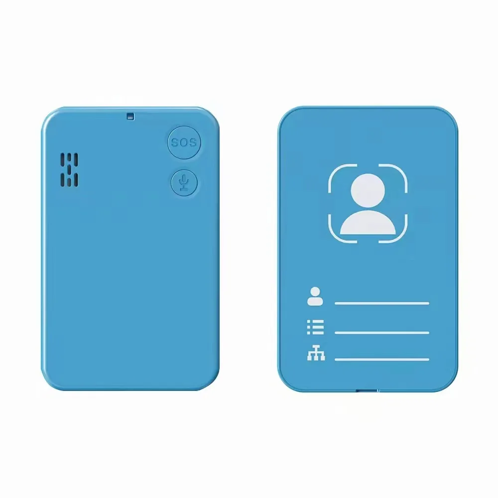 Card GPS locator two-way call SOS distress ultra-thin ultra-long standby student card worker card tracker