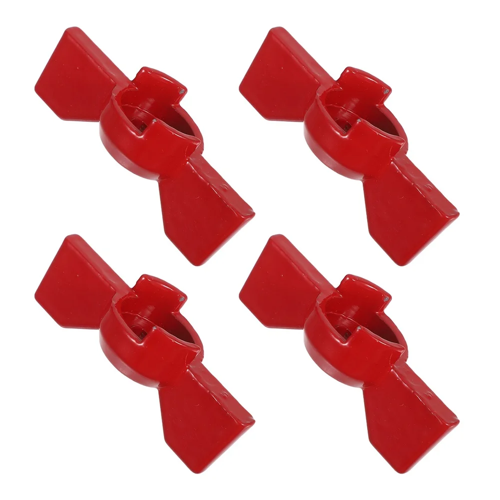 for Red Ball Valve Lever Outdoor Faucet Valve Handles Gate Valve Handle Tool-free Design Precision Control Sturdy Construction view 6