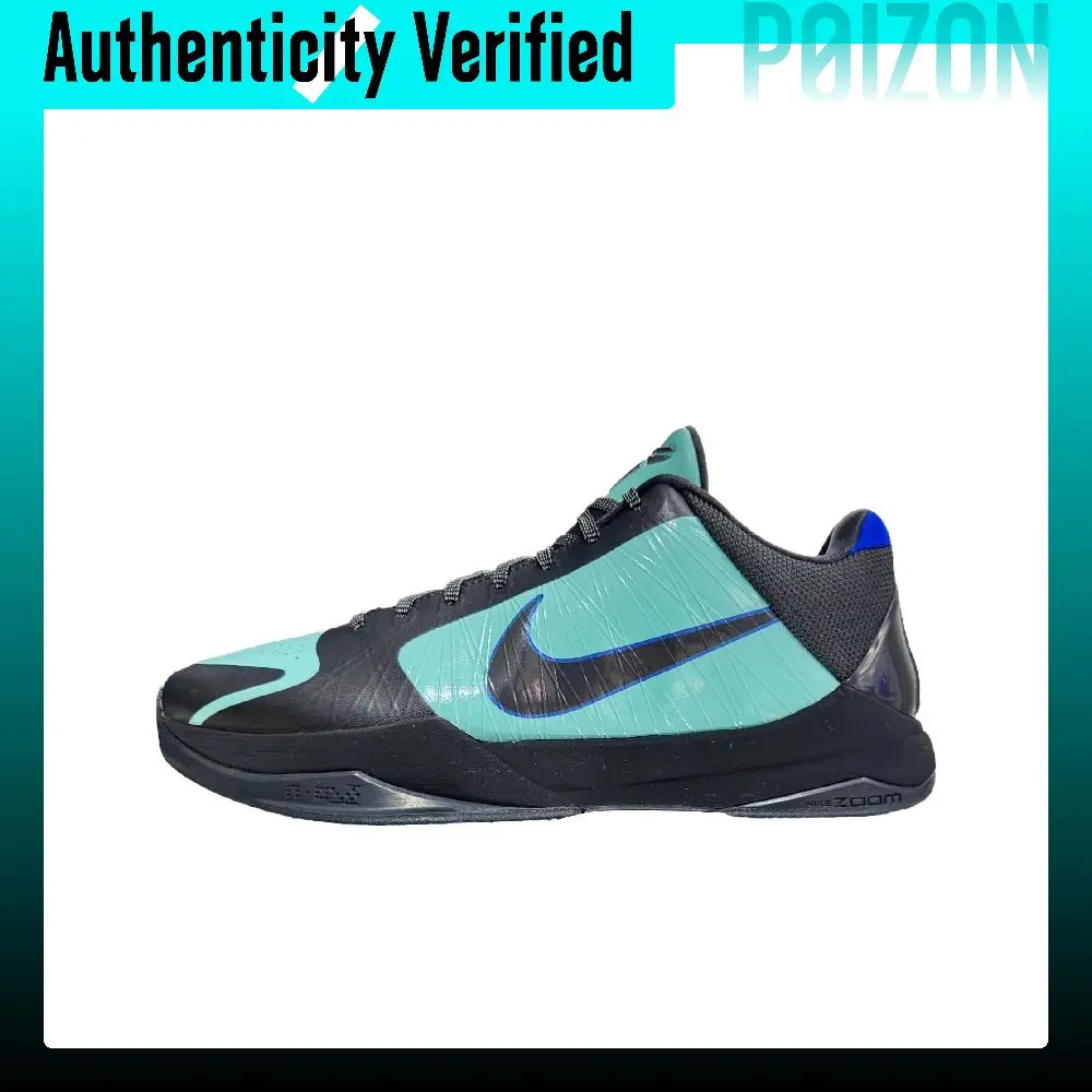 Nike Zoom Kobe 5 Basketball Shoes Unisex Black Green IH0274-300