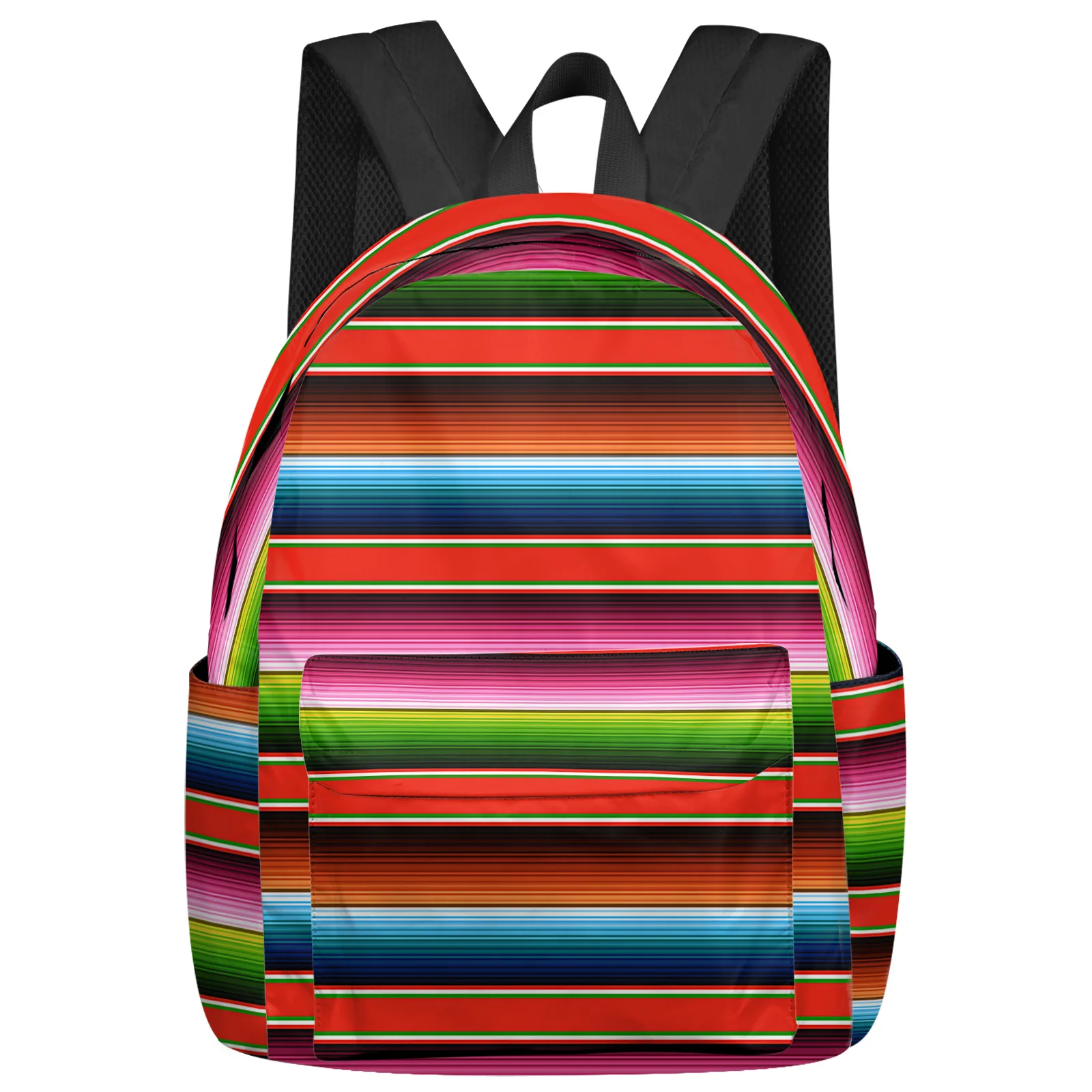 

Colorful Mexican Stripes Feminina Backpacks Teenagers Student School Bags Laptop Custom Backpack Men Women Female Travel Mochila