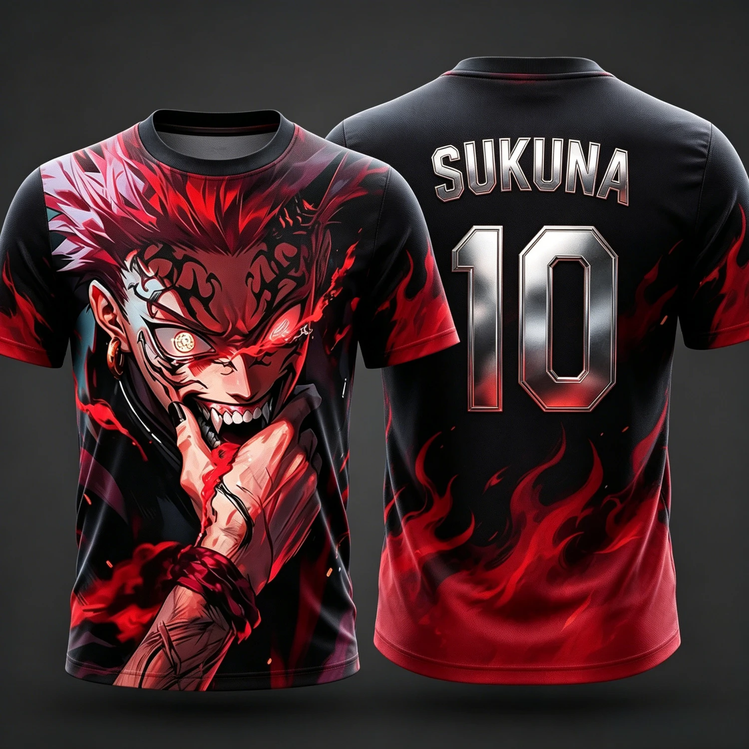 2026 Summer Jujutsu Kaisen Retro Cosplay T-shirt Men's 3D Printed Jiu Jitsu Short-sleeved Family Unisex Children's Sports Shirt