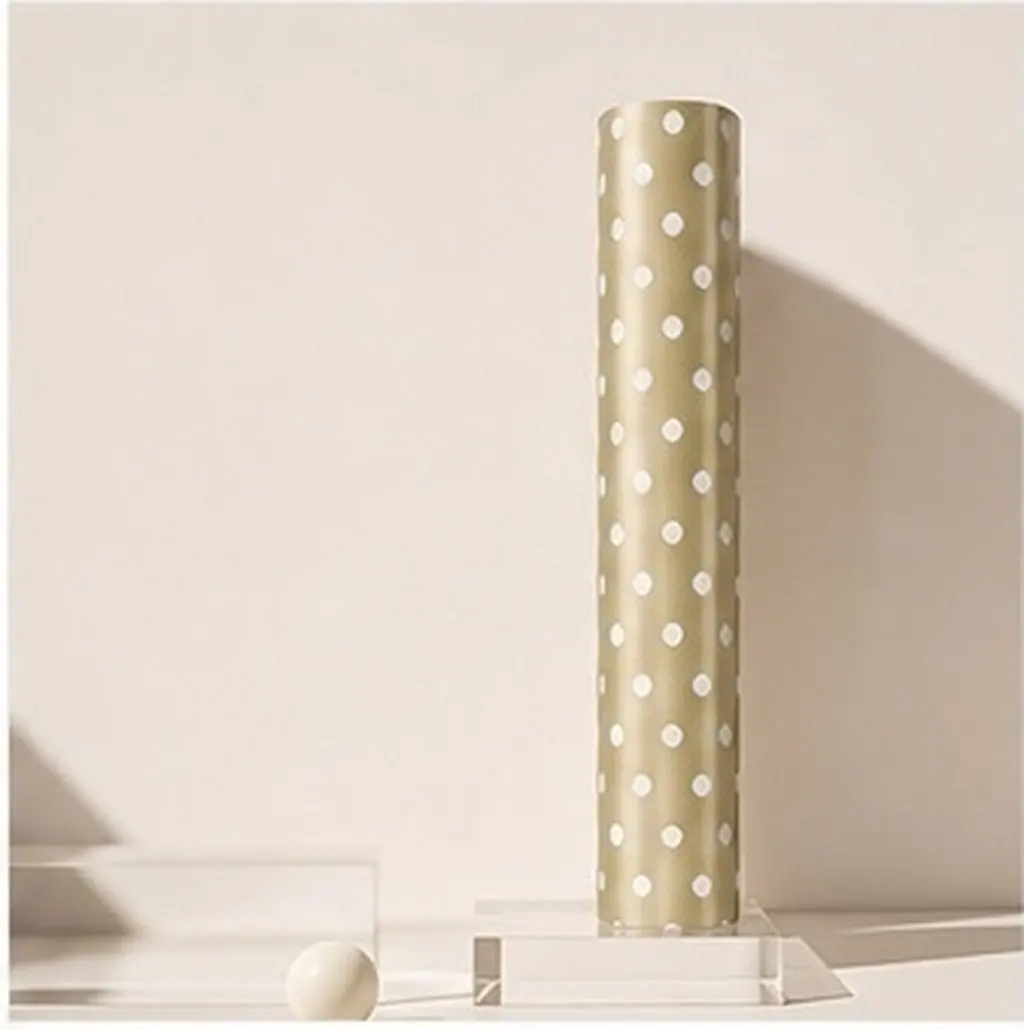 Elegant Dot Wrapping Paper Roll – Aluminized Soft Touch for Gifts, Valentine’s, Wedding & Party Decoration