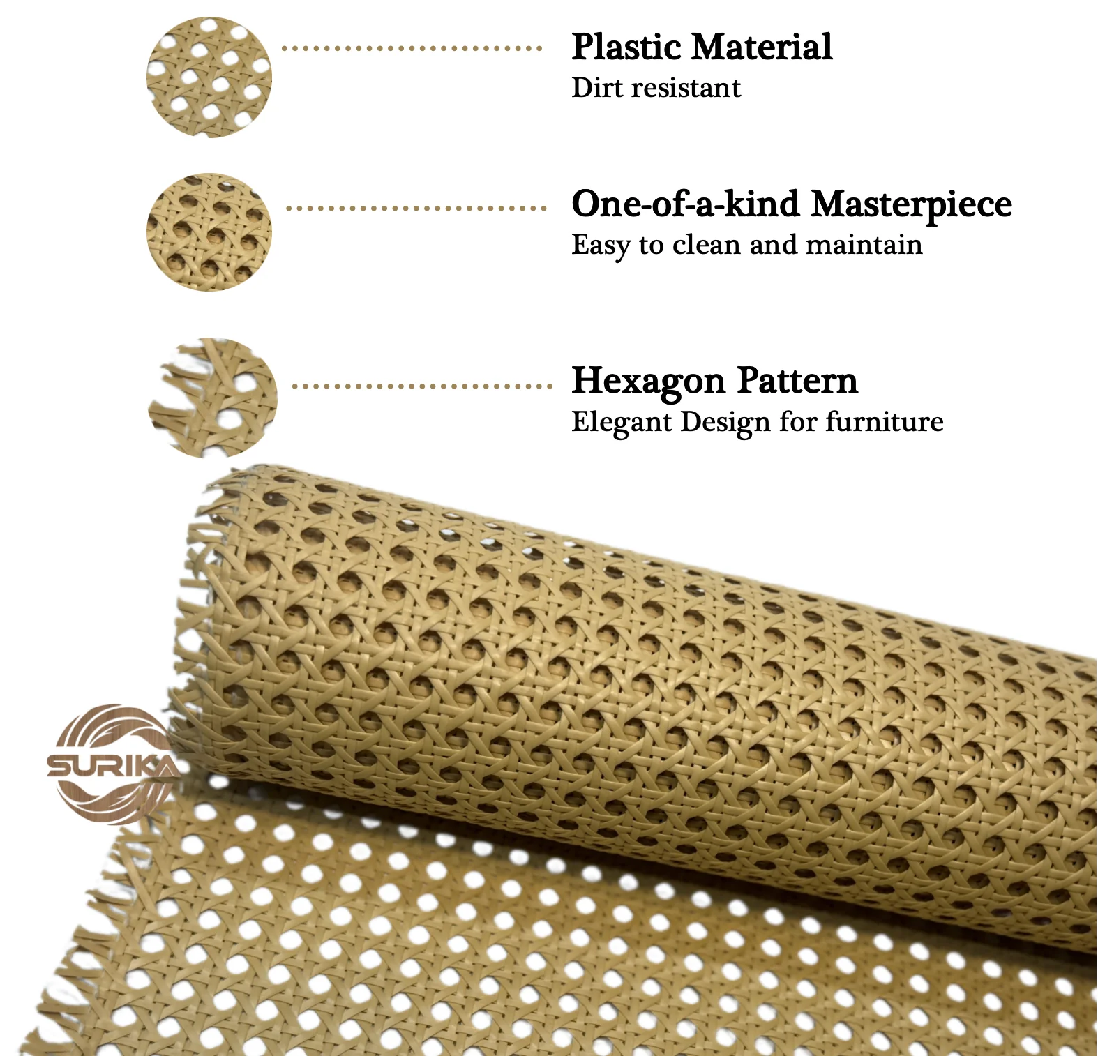 Wholesale Plastic Cane Webbing Woven Artificial Garden Chair Mat Manufacturer Supply for Agriculture Premium Quality