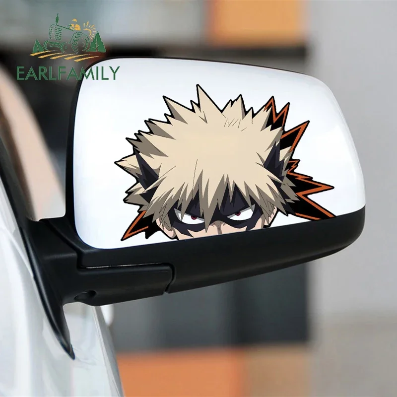 EARLFAMILY 13cm For Anime Cartoon Bakugo Peeker Car Stickers Creative Decal Vinyl Material Funny Decals Car Accessories Decor