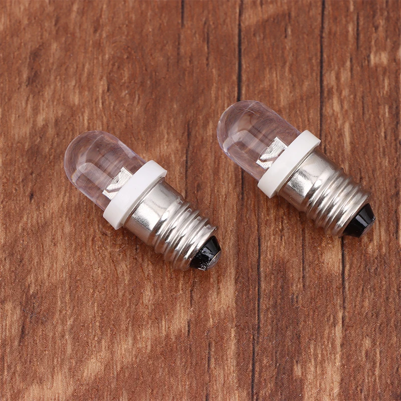 New 5Pcs LED E10 DC3V 5V 6V 12V 24V Screw Bulb Warning Signal Bulb E10 Instrumentation Bulb Indicator Auto Interior Light