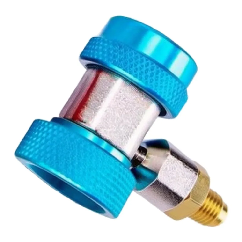 Adjustable R134A Quick Coupler Fittings Kit Aluminum AC Adapter Set For R12 R22 R502 Car Air Conditioning Diagnostic And Chargin
