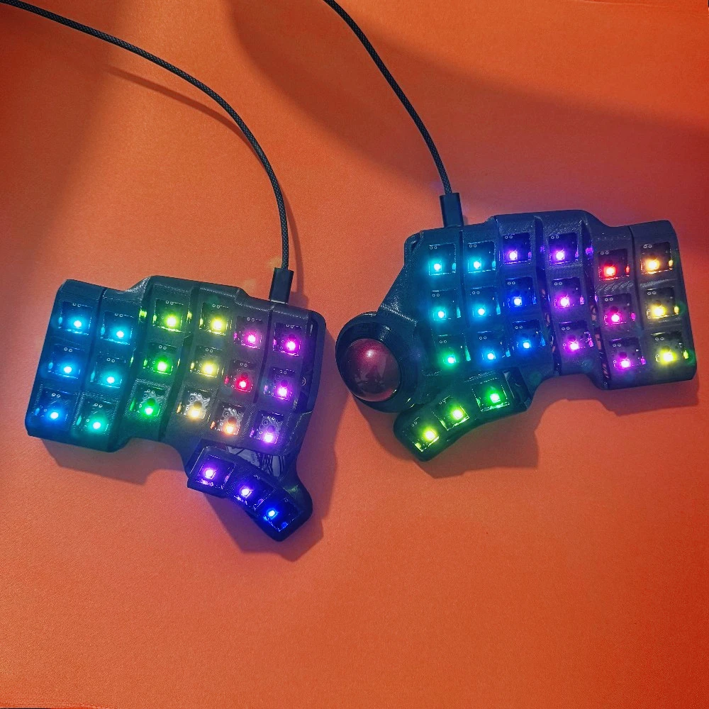 RGB Charybdis Mini Split Keyboard 3x6 MX/Low Profile Choc V2 Switch Wireless Bluetooth Keyboard Hotswap Game Accessory Teclado