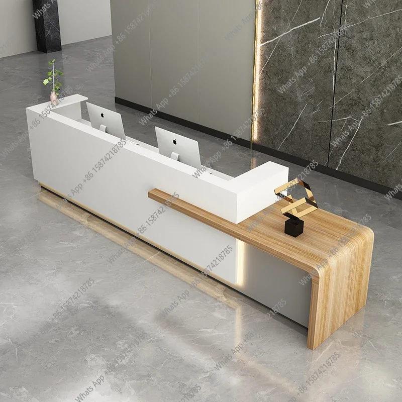 

J Minimalist Design Reception Desks Modern Shop Beauty White Hotel Restaurant Reception Desks Organizers Bureau Lounge Furniture