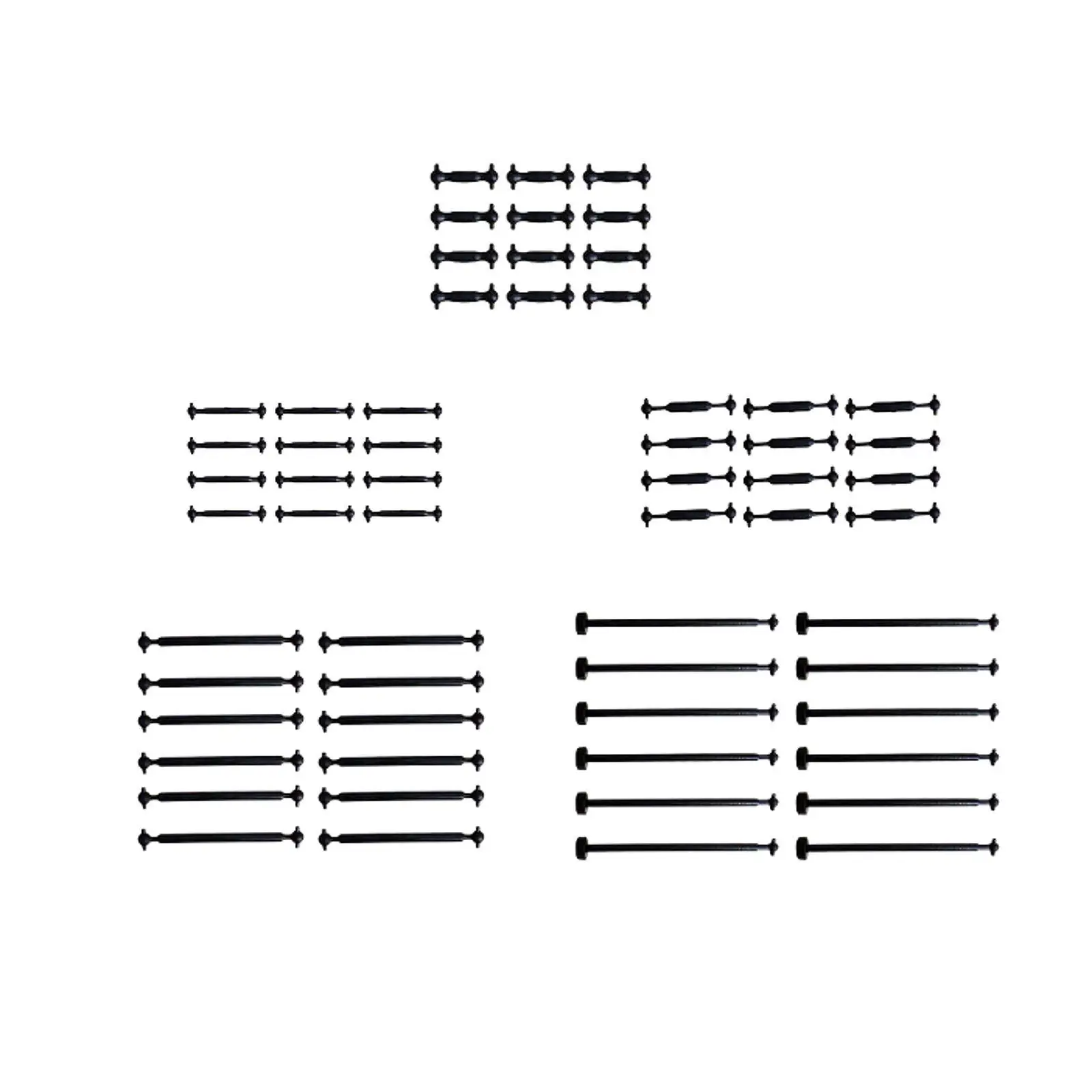 12x 1:87 HO Scale Train Couplers for Model Railways and Accessories