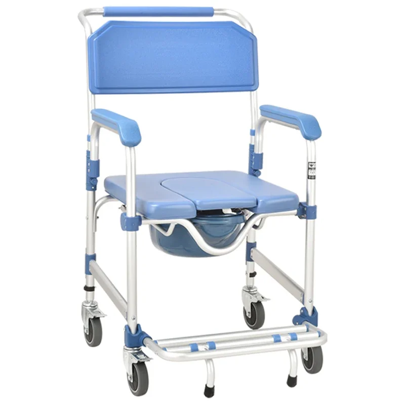 aluminium disable elderly folding toilet sale adjustable transfer portable floating old disabled shower wheel commode chair