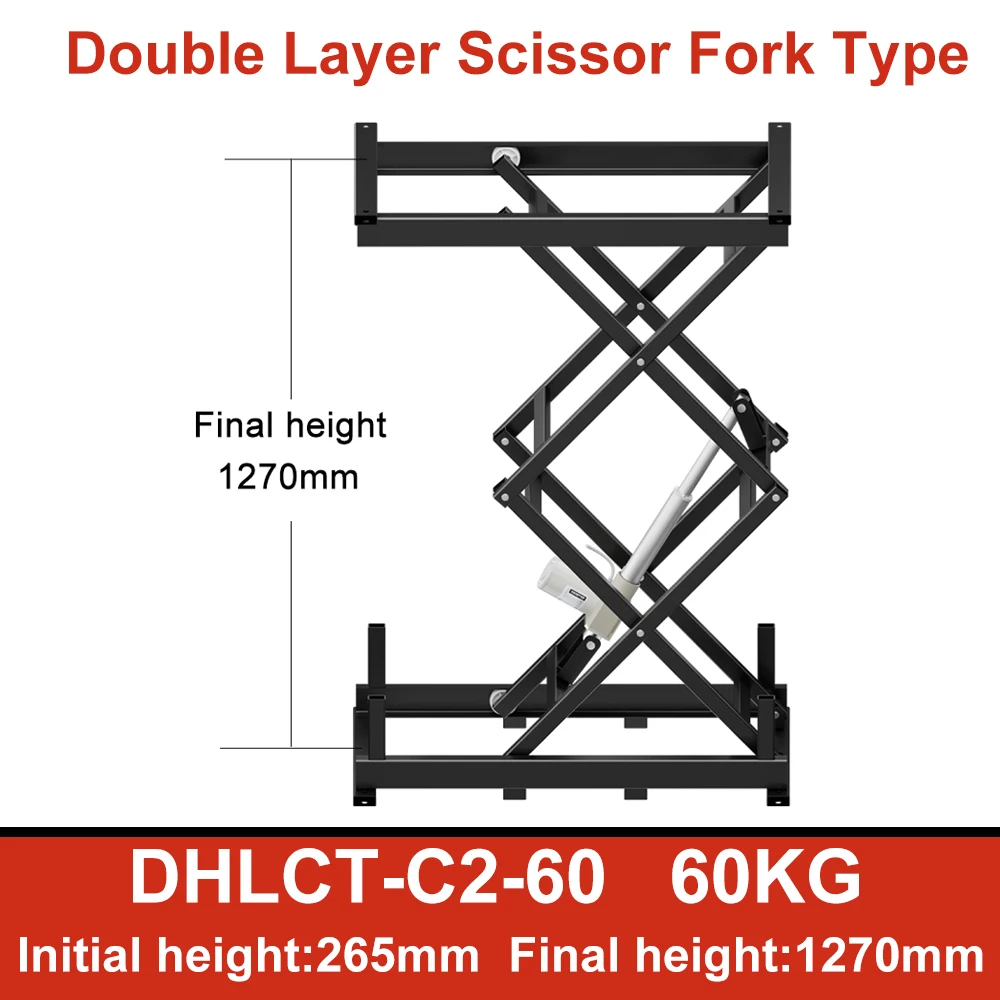 Electric Scissor Lifting Coffee Table Mechanism 12V 24V Top Laboratory Computer Wheelchair Adjustable Lifting Jack Platform