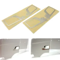 Door Handle Decorative Metal Sticker for 1/14 Tamiya RC Truck Trailer Tipper Scania 770S 56368 Volvo Car Diy Parts