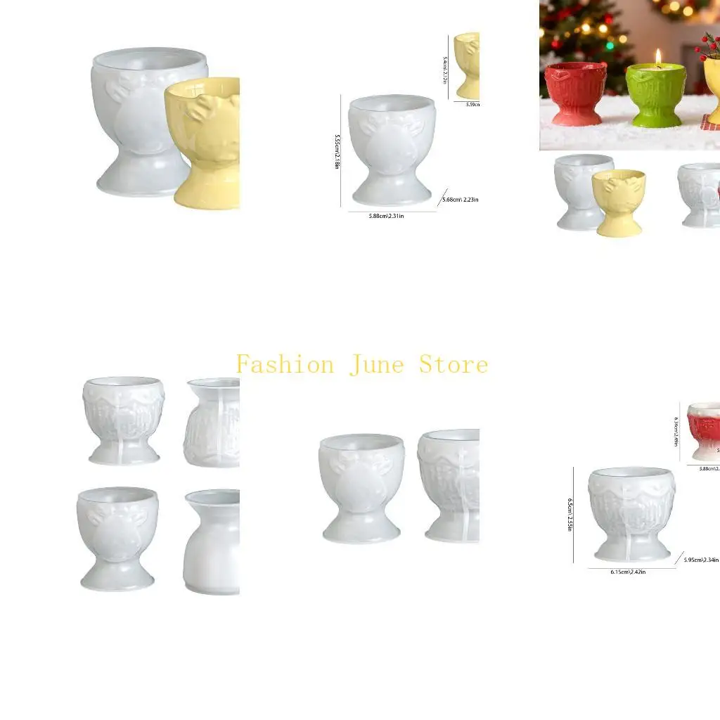 N5KA Flexible Silicone Cup Mould Featuring Braided Embroidery Art