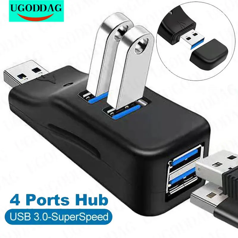 High Speed USB 3.0 HUB Multi Splitter Adapter 4 Ports U Disk Reader Expander Computer Accessories For PC Macbook Laptop Notebook