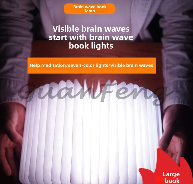 Brainwave Book Lamp with Brainlink Headband EEG Kit Mind Control Headset Support Wireless Connection for Relaxation Training