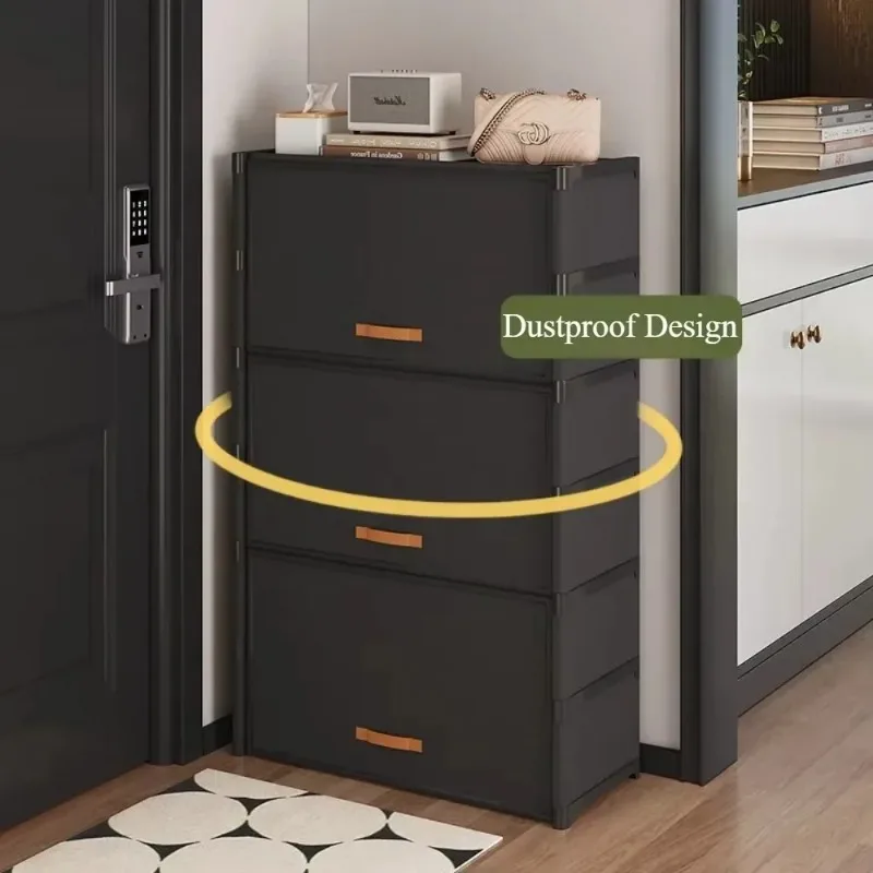 

Многослойная полка для обуви, входной шкаф для хранения обуви, компактная стойка, прочный и долговечный домашний шкаф, простая полка для обуви