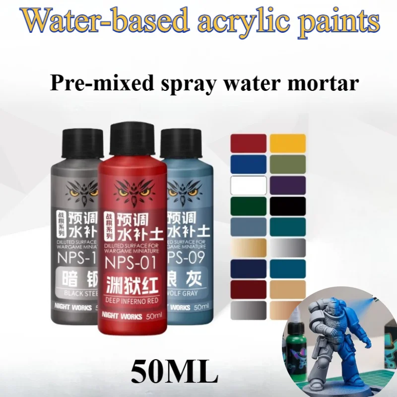 tintas-acrilicas-a-base-de-Agua-50ml-para-diy-montagem-de-personagens-de-metal-e-plastico-modelos-de-veiculos-tinta-acrilica-auxiliar-para-colorir