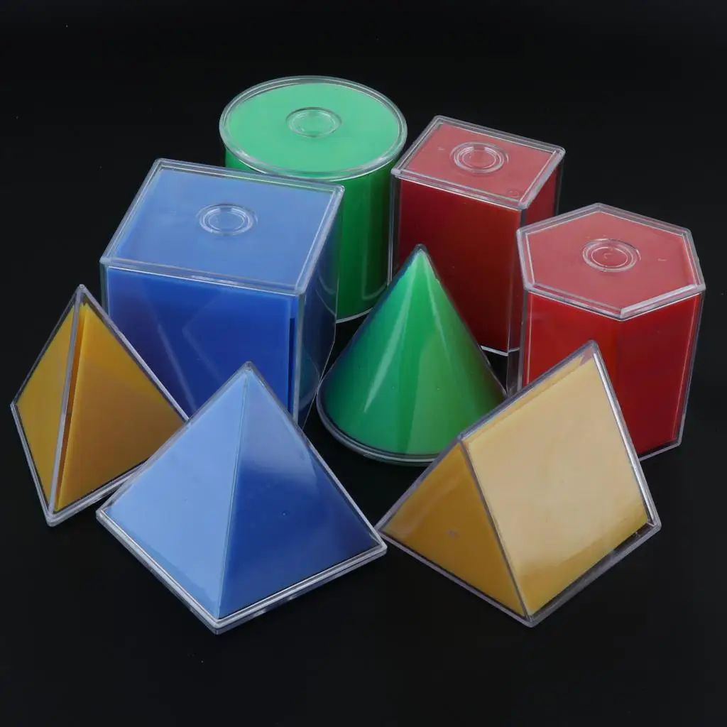 3D geometrische Feststoffe Demontage Geometrie Formen Kinder Mathe-Spielzeug