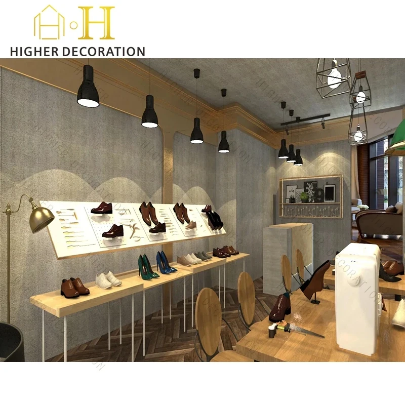 custom.Multifunctional  Retail Bag Display Cabinet Design Display Rack Shoe Display Wall Shelf