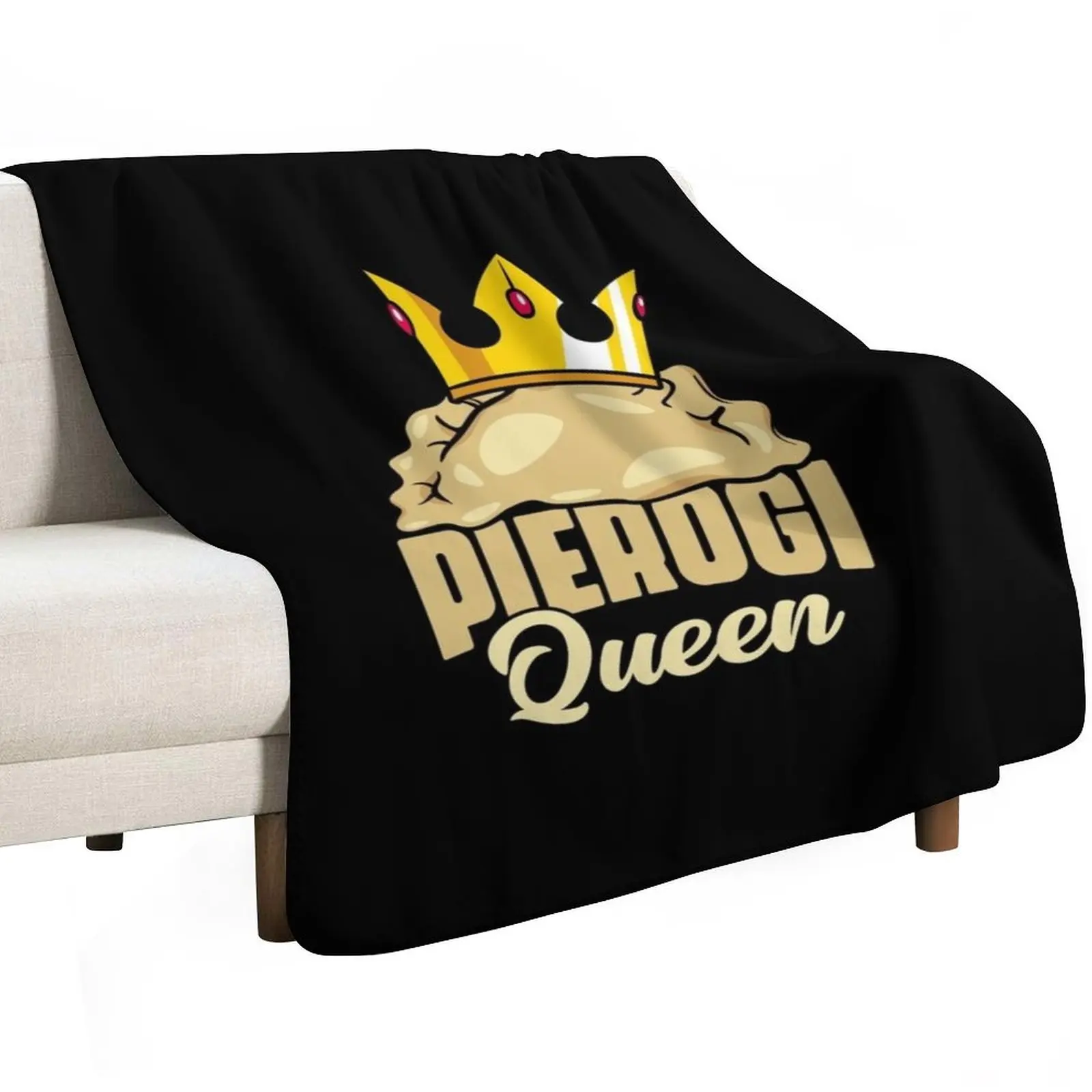 Pierogi Queen A Polish Food Cuisine For Poland Dumpling Fans Throw Blanket Summer Comforter Tourist Flannels Blankets