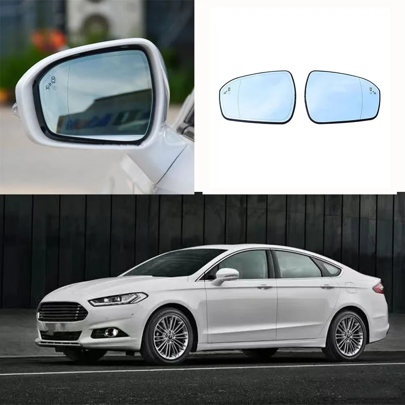 Car Heated With Blind Spot Side Wing Rear view Mirror Glass Lens For Ford Mondeo 2013 2014 2015 2016 2017 2018 US Version