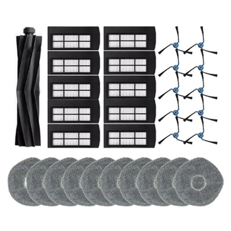 

A26T-для Eufy X9 Pro робот-пылесос, запасные части, основной ролик, боковая щетка, фильтр Hepa, аксессуары для швабры