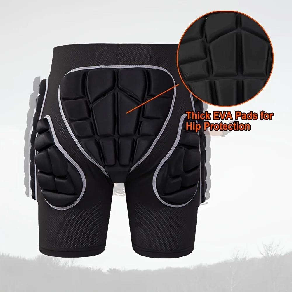 Protective Padded Compression Shorts for Adults – Impact-Resistant Hip & Butt Guard for Snowboarding, Skating & Extreme Sports