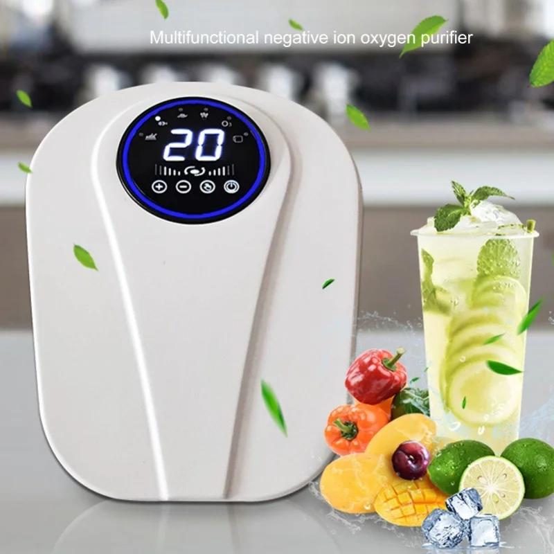 Kitchen Office Living Room Fruit Vegetable Cleaner Negative Ion Oxygen Purifier US Plug 110V