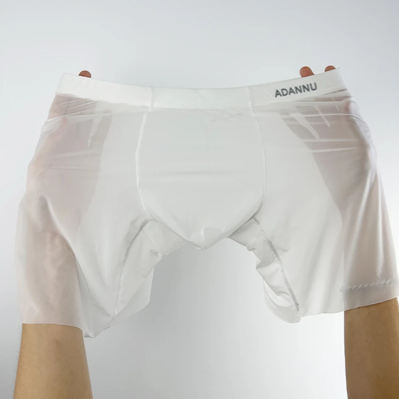 CMENIN-Boxer de dehors Transparent pour Homme, Culotte Ultra-Mince, Sous-Vêtement Respirant, Sexy, Été