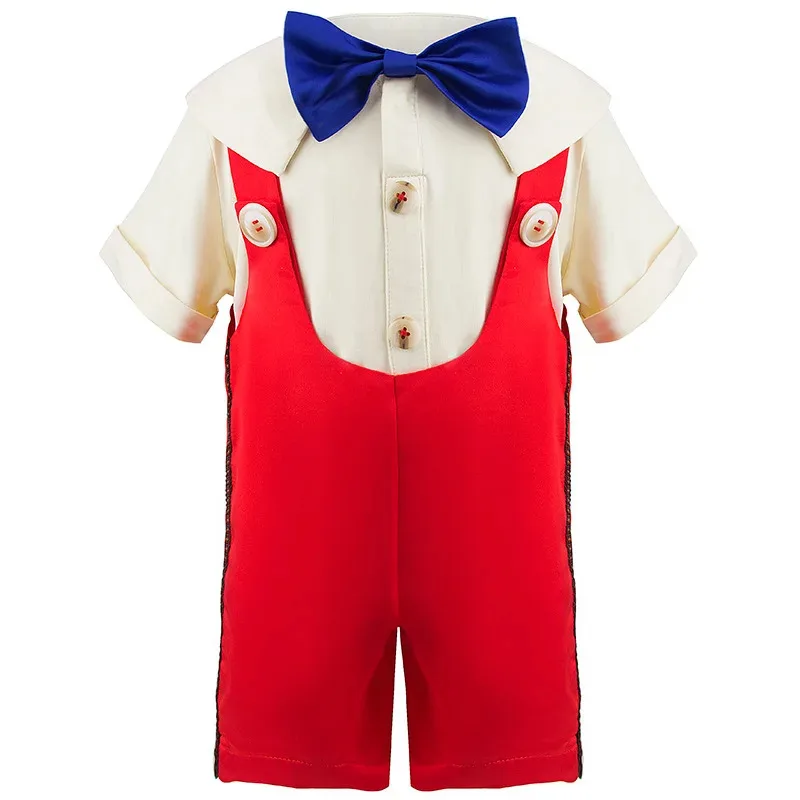 7 шт. детский сказочный персонаж, кукольный карнавальный костюм с длинным носом для мальчика, наряд с аксессуарами, карнавальный наряд на Хэллоуин, день рождения