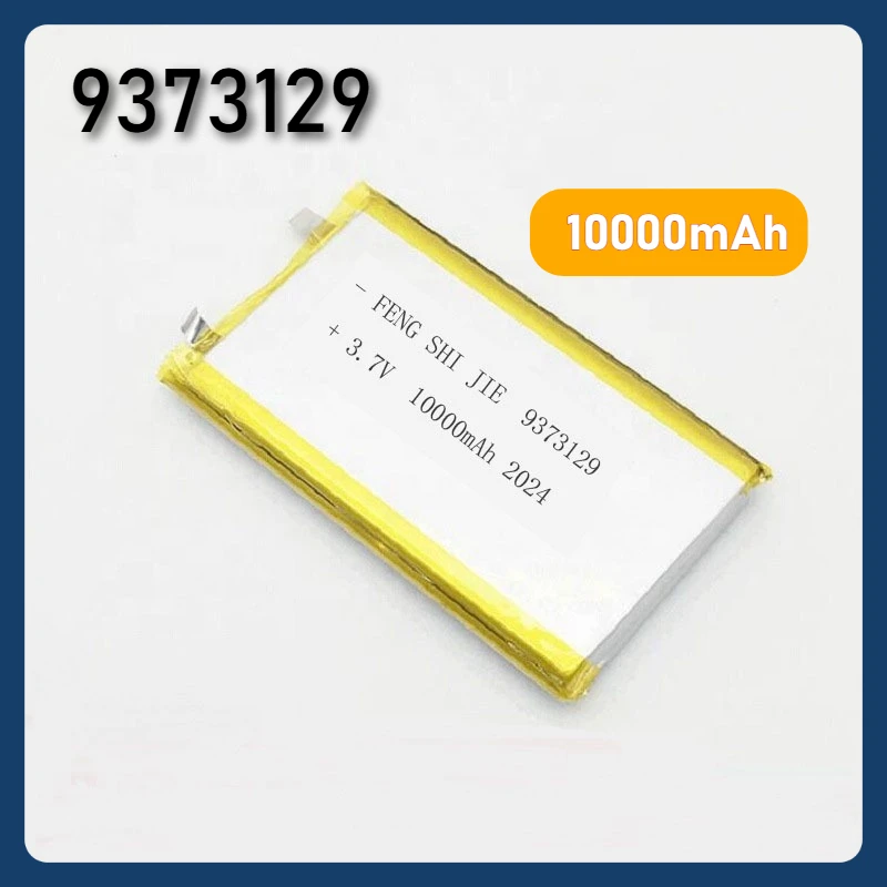 Li-Polymer Battery 9373129 3.7V Rechargeable Batteries 10000mAh Large Capacity for Power Bank GPS Smart Speaker Weight Scale