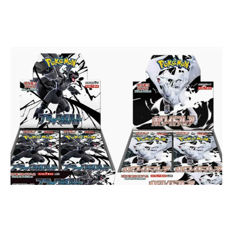 

New Selling 100% Genuine Pkm Trading Card Ptcg Scarlet & Violet 11 Black Bolt White Flare Cards Japanese Version Surprise Gifts