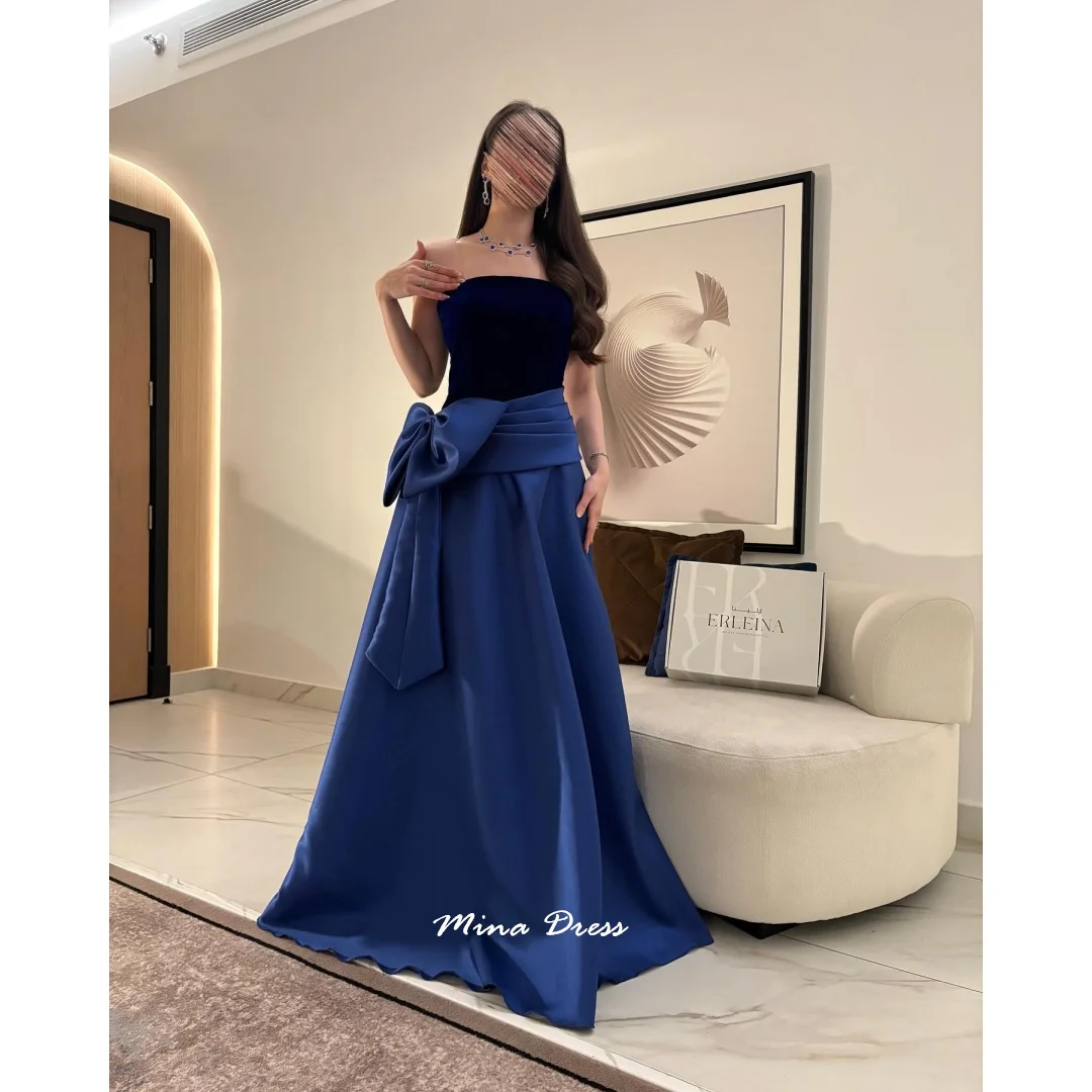 

Mina, два цвета, женские элегантные платья для особых случаев, вечернее платье с галстуком-бабочкой, роскошное элегантное вечернее платье без рукавов