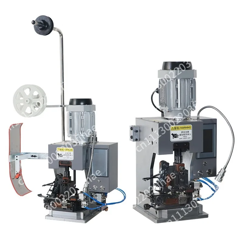 Fully automatic peeling and terminal punching machine, multi-function crimping multi-core wire peeling and end punching machine