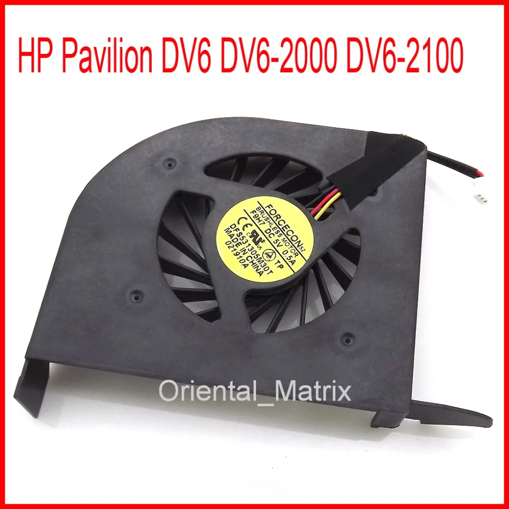 Free Shipping New DFS531305M30T F8R5 DC5V 0.5A For HP Pavilion DV6 DV6-2000 DV6-2100 Laptop CPU Cooler Cooling Fan