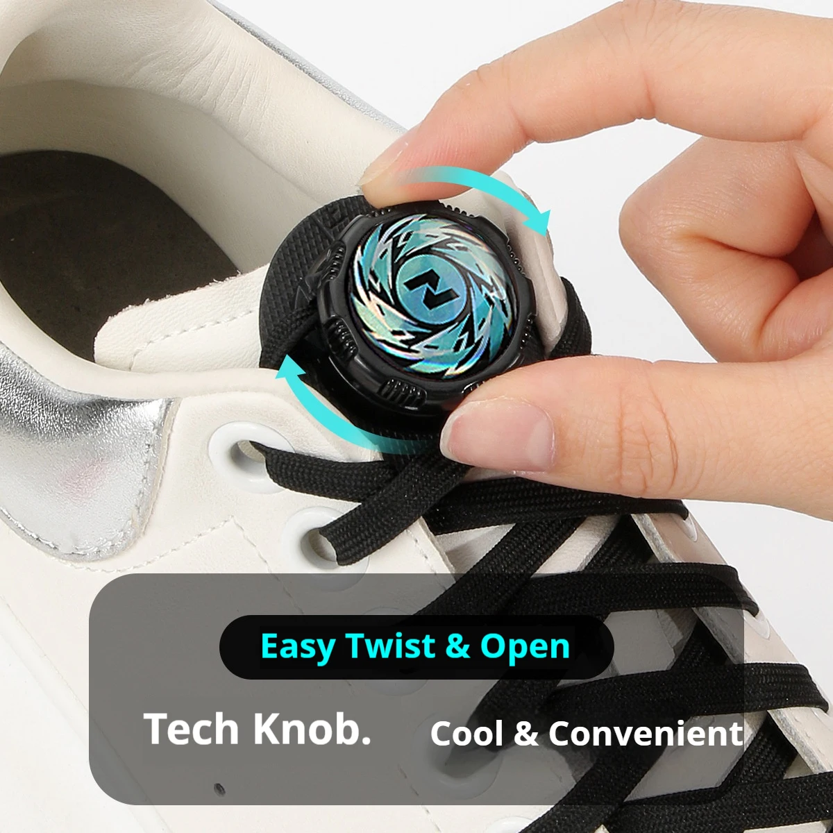 

New Swivel Buckle Laces Without Ties Casual Shoes Sneakers No-Tie Automatic Shoelaces for Adults and Kids Shoe Accessories