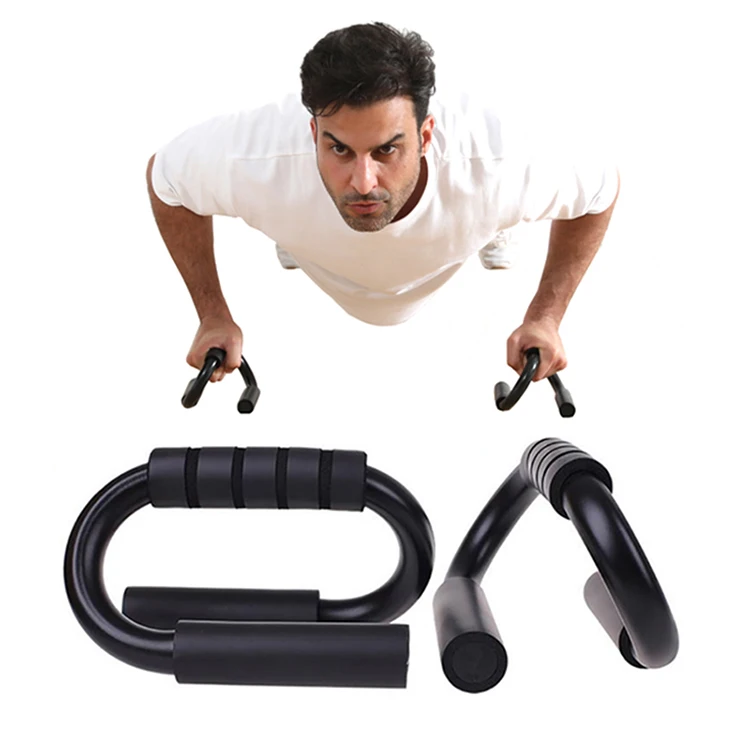 

Wholesale Sturdy Fitness Exercise Muscle S Shape Push-ups Handle Bar Steel Stands