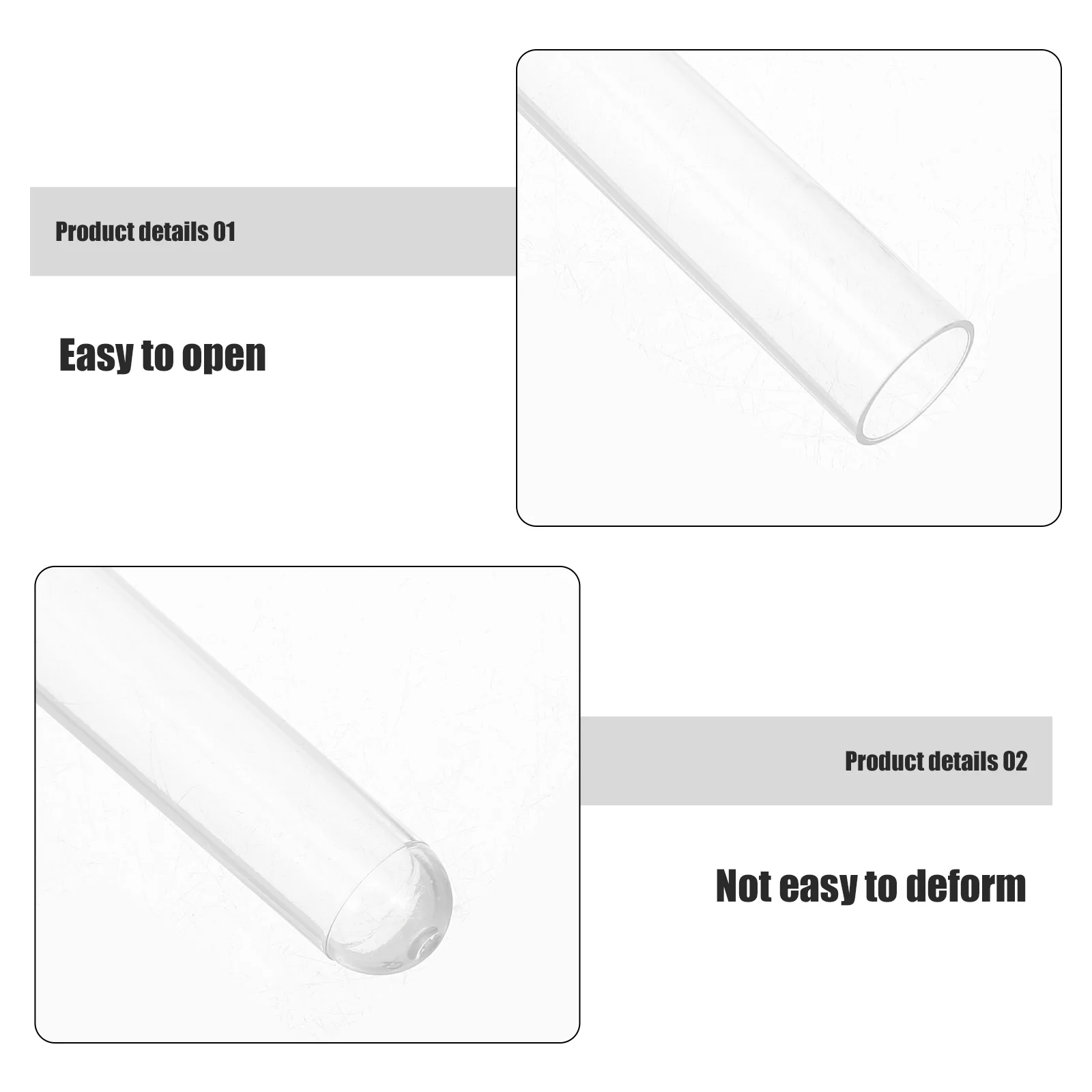 50 Pcs Bottled Test Tube Plastic Tubes for Shoe Laces Bottles Laboratory Vase Flower