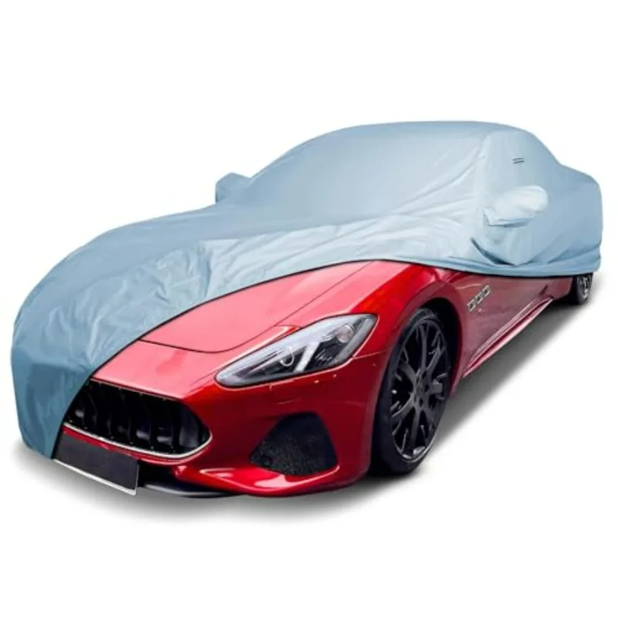 

Car Cover for Maserati GranTurismo 2008-2026,Heavy-Duty Polyester, Black, Waterproof, UV/Snow Protection, Custom Fit for Indoor