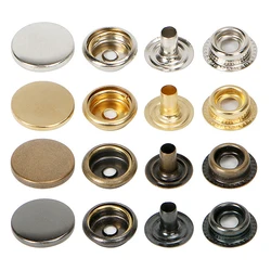 10mm 12.5mm 15mm Metal Pressure Buttons Sewing Accessories Botones Snap Button For Clothing Jackets Leather Snap Fasteners