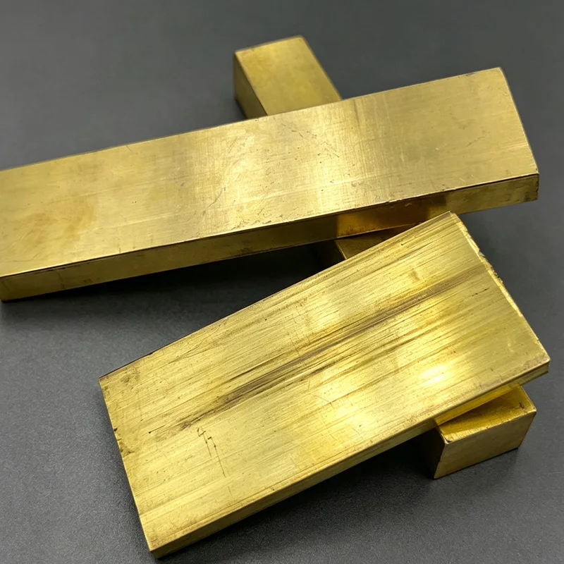 H59 Brass Flat Bar Rectangular Solid Metal Sheet Plate Row Strip Thickness 2 3 4 5 to 80mm