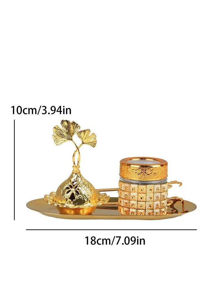 موقد إبداعي للعلاج بالروائح في الشرق الأوسط ، حديد ومعدن ، تنقية هواء داخلي ، غرفة نوم منزلية ، مجموعة