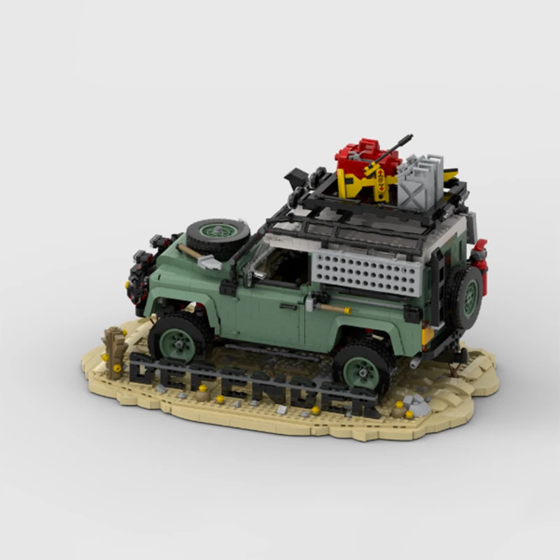 638pcs Moc Lands Rover Defender 90 Compatible 10317 Bricks Model Buiding Project for Toy Vehicles Models Display for Set