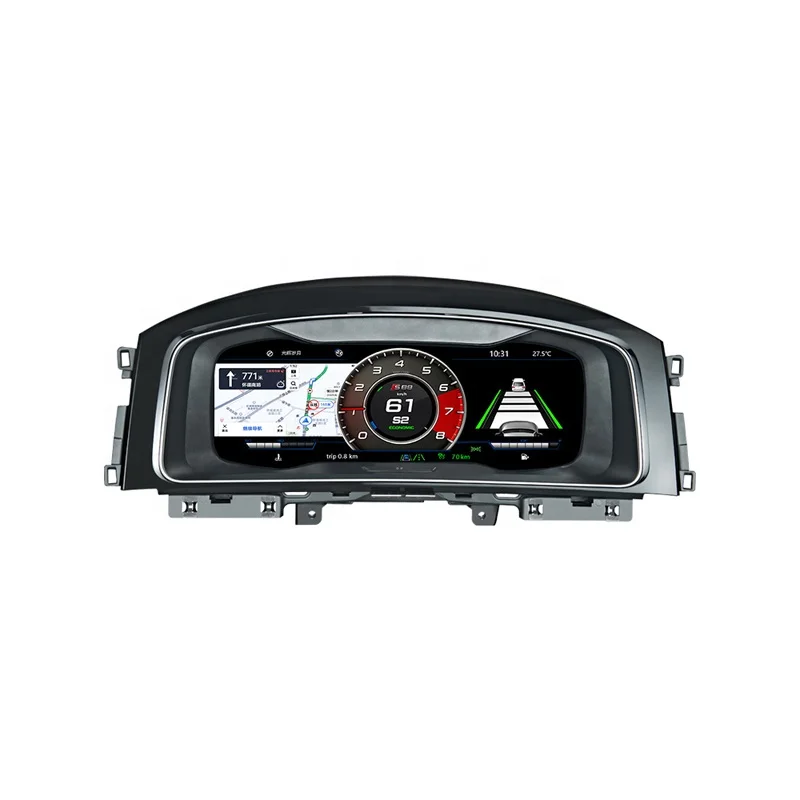 For Golf 12.5 Inch Linux System Digital Dashboard Cluster Auto Meter