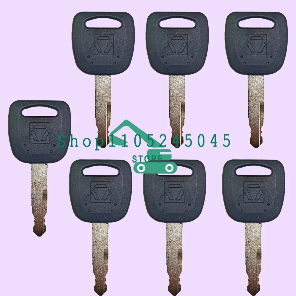 50Pcs Ignition Starter Keys 801503883-1 Compatible with Excavator Heavy Equipment 215 150 60 85 80 High Quality